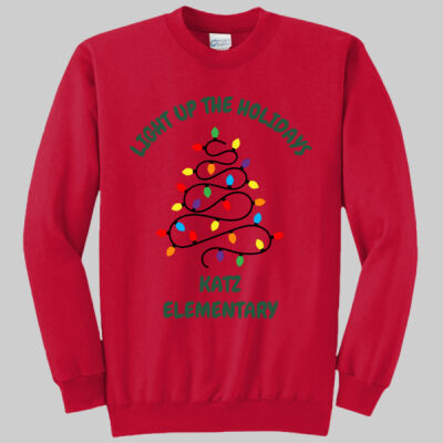 Adult Crewneck - Winter Holidays - Light Up - Green Thumbnail
