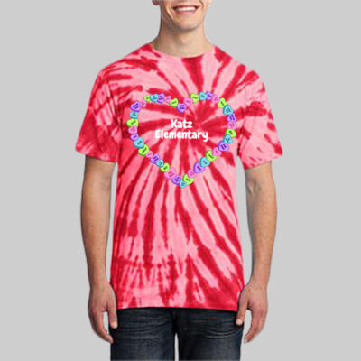 Adult Tie-Dye T-Shirt - Spring Holidays - Candy Hearts Thumbnail
