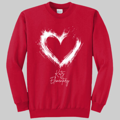 Adult Crewneck - Spring Holidays - Valentine's Heart Thumbnail