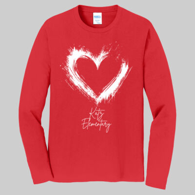 Adult Long Sleeve Shirt - Spring Holidays - Valentine's Heart Thumbnail